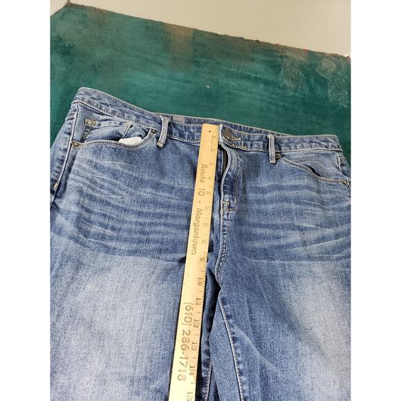 Mossimo Jeans Size 14 Womens Blue Stretch Pants Denim Ladies Mid Rise Bootcut - Picture 6 of 11